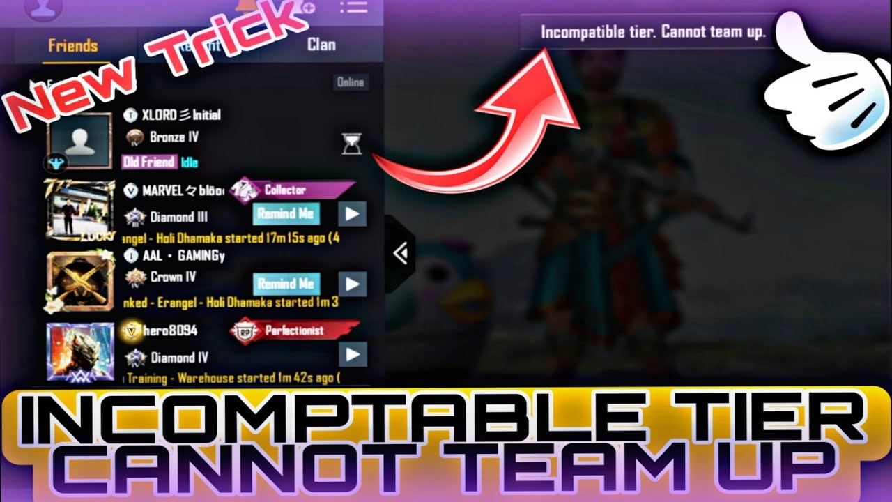 How to fix Incompatible tier cannot team up Bgmi/Pubg #error #newupdate #incompatible #gaming #tech