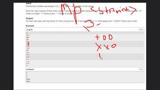 B. Rudolph and Tic-Tac-Toe | Codeforces Round 883 (Div. 3) | Full Solution