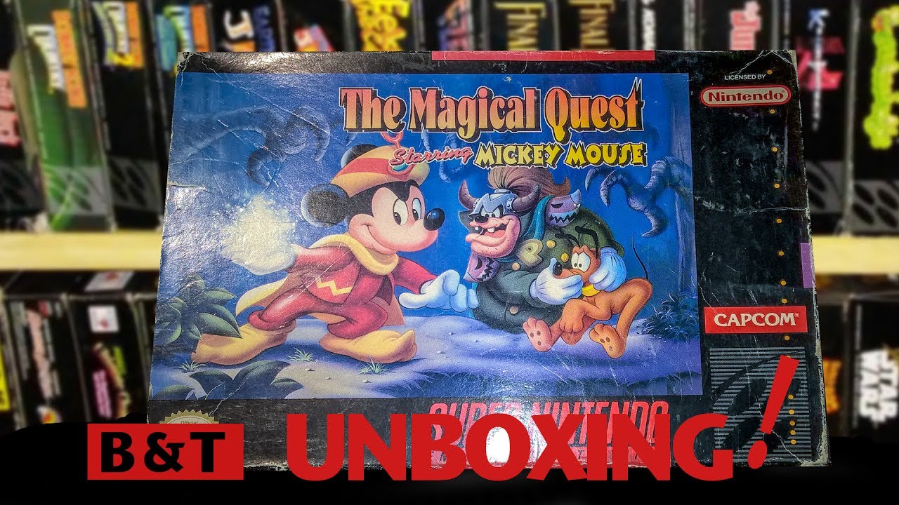 Unboxing The Magical Quest Starring Mickey Mouse SNES - YouTube