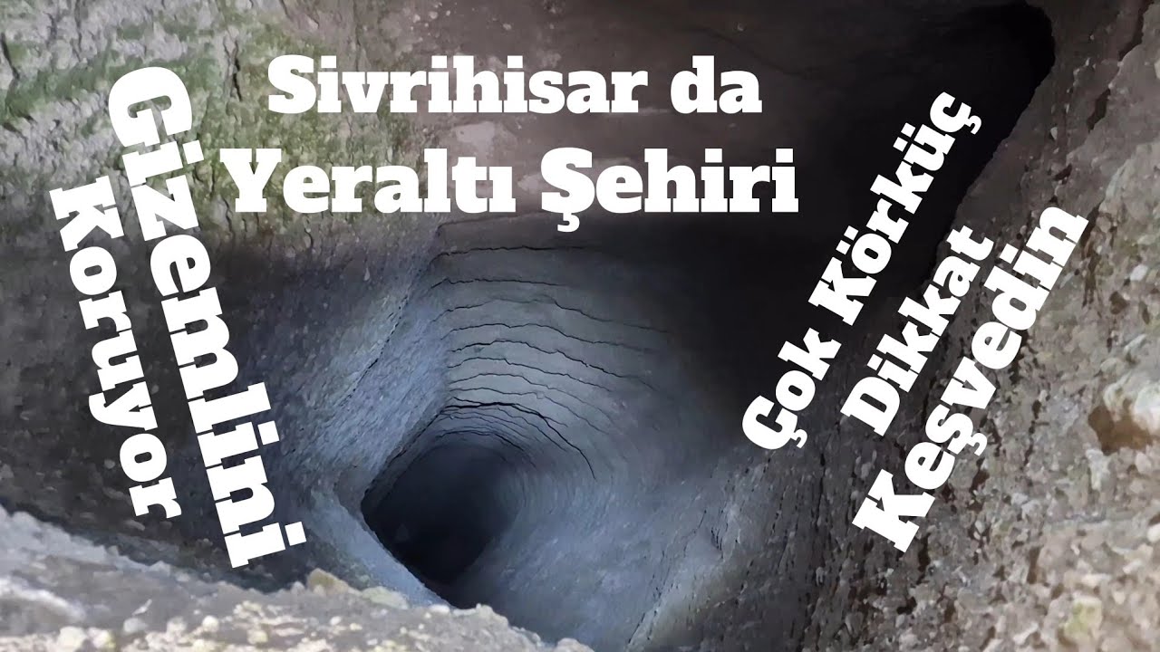 Aksaray#Güzelyurt Kapadokya Sivrihisar KalesiYeraltı şehri  Kilise çok derinkuyu  defineciler kazmış