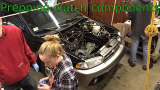 1999 Outback EJ25 to EJ22 swap time lapse, custom exhaust
