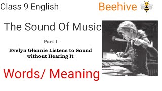 The sound of music word meaning| ncert solutions for class 9 english chapter 2|Beehive