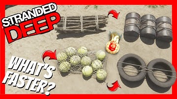 Do different Raft Bases impact speed? Stranded Deep