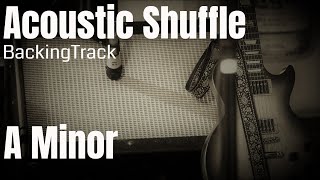 Acoustic Shuffle Blues( a minor ) Guitar Backing Track