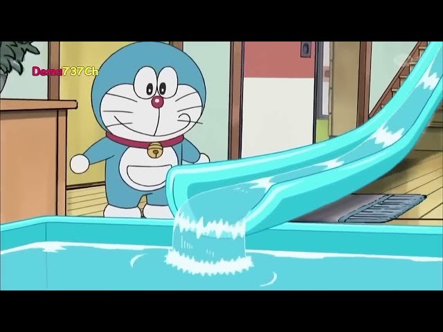 Doraemon Bahasa Indonesia 2023 No Zoom - Seluncuran Air Di Bukit Belakang Sekolah class=
