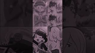 pokegirl x pokeboy 4 grid ✨ #pokemon #serena #chloe  #liko #ash #roy #goh #fyp