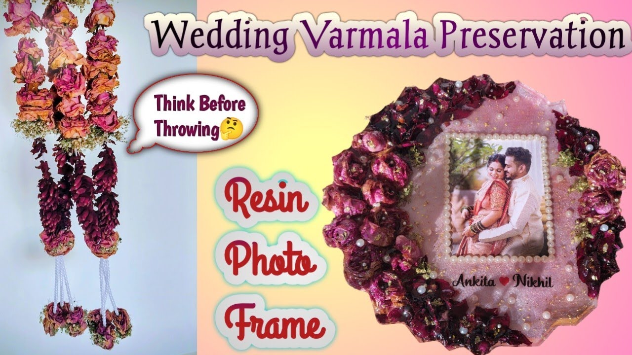 ✨Wedding Varmala Preservation | Customised Resin Photo Frame✨