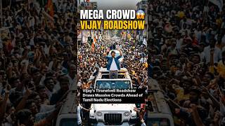 Thalapathy Vijay Power 💥 Huge Crowd Before Elections! #shortsfeed #news #shorts