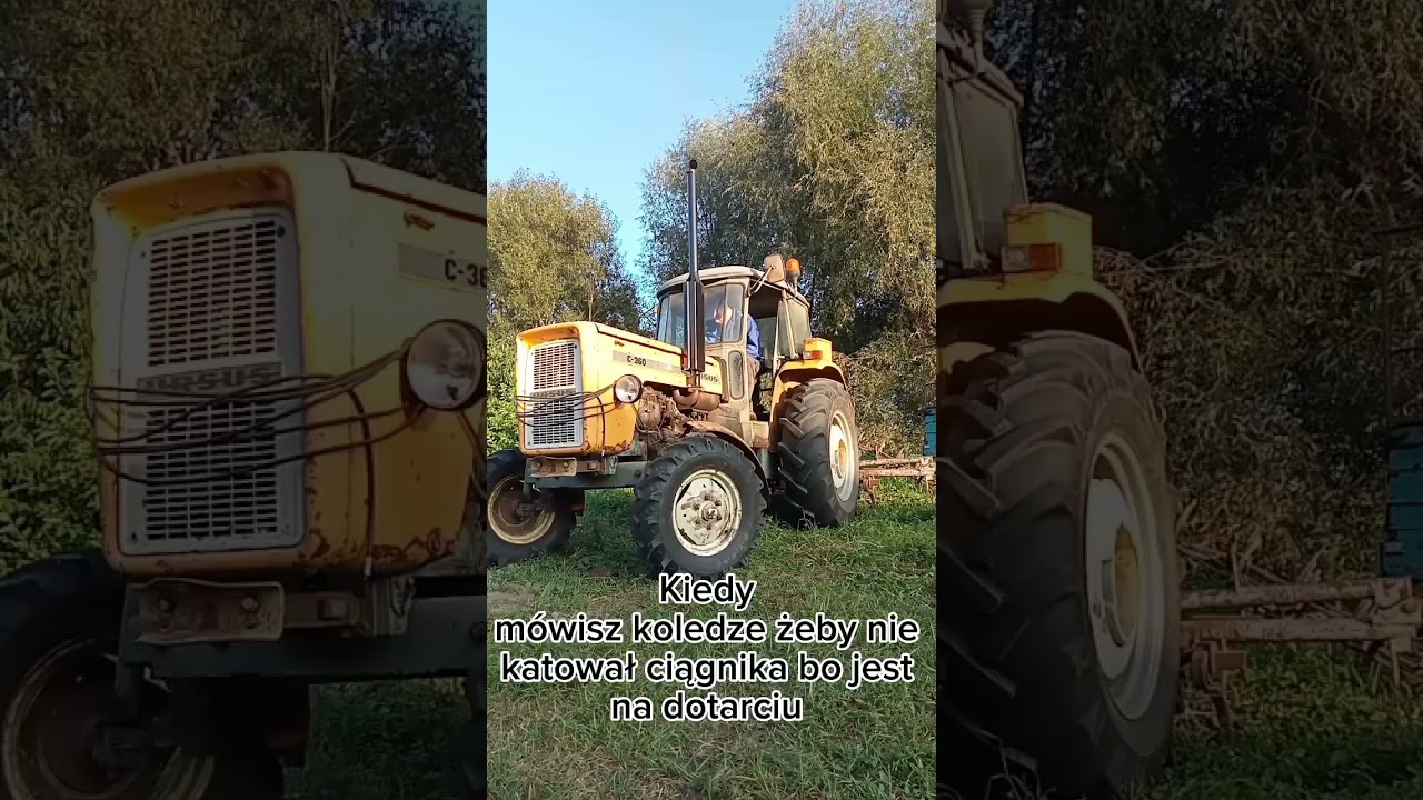 Kiedy mówisz koledze żeby nie katował ciągnika bo jest na dotarciu. 😂