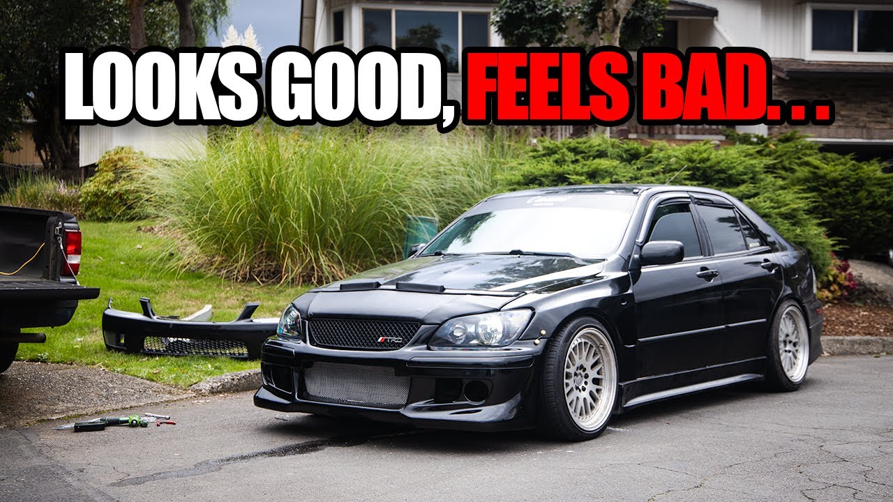 IS300 Front Widebody Fenders and Bumper (Final Product/Installation