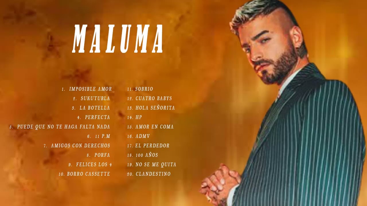 maluma tour song list