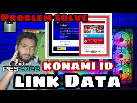How to Register konami id Efootball 2022|How to link data konami id Efootball 2022|LINK DATA PROBLEM