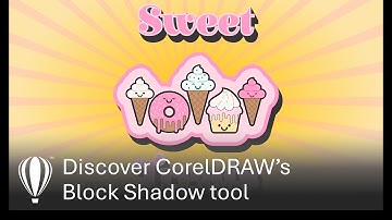 Discover how to use the CorelDRAW’s Block Shadow tool
