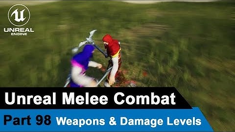 Unreal Melee Combat System - Different Weapons with different Damage levels - UE4 Tutorials #98