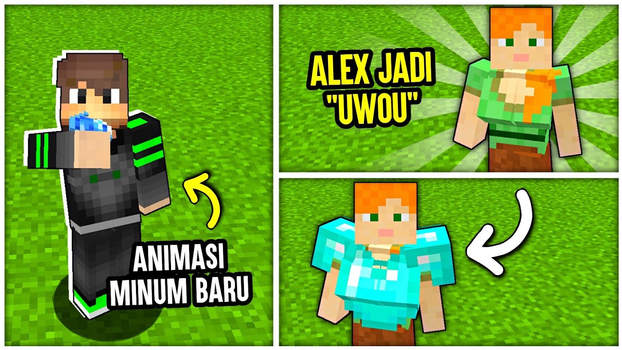 ALEX JADI UWOU! Addon Animasi Player Action Optimization V0.4 Mcpe