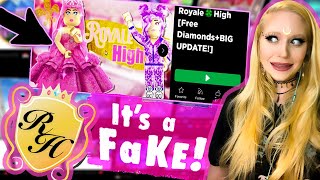 A FAKE ROYALE HIGH GAME TRIED TO SCAM ME 😱