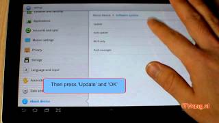Galaxy Tab 10.1 - How firmware update (without KIES) screenshot 1