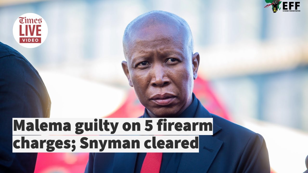 Малема признан виновным по пяти пунктам обвинения в незаконном хранении огнестрельного оружия на ...