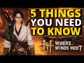 5 Crucial Things You Need To Know Before Playing Where Winds Meet 