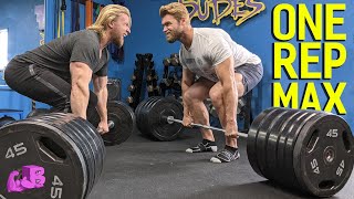 STRENGTH TEST - We Try Our ONE REP MAXES!! | BULK BROS