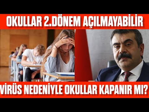 Okullar 2. Dönem Açılmayabilir Mi? Online eğitim mi olacak? 2. Dönem okullar açılacak mı?