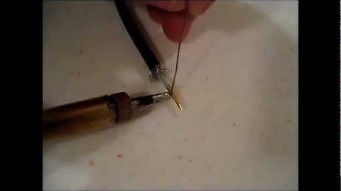 Soldering on a connector (BNC)