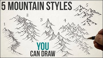 How to draw Fantasy Map Mountains - 5 easy styles to make your maps look awesome.