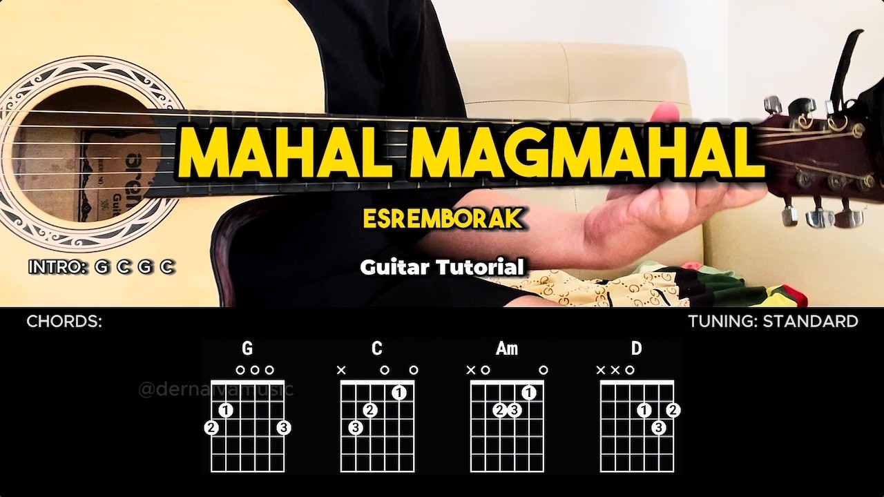 Mahal Magmahal - Esremborak | Easy Guitar Tutorial For Beginners (CHORDS & LYRICS) #guitarlesson