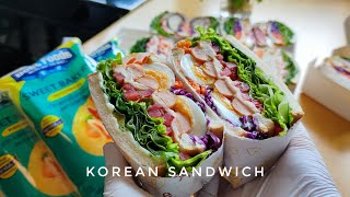 แซนวิชไส้ทะลัก sandwich แซนวิชสไตล์เกาหลี สอนทำแซนวิชขาย ทำง่ายมาก แนะนำวัตถุดิบพร้อมคำนวณต้นทุน