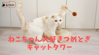 【バイヤー様向け】ねこちゃん大好きつめとぎキャットタワー【ペットプロ】