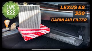 Lexus ES 350 How To Replace Cabin Air Filter 2012 - 2018