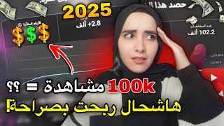 كم ربحت من يوتيوب على ألف مشاهدة في ؟ شاركت أرباحي معاكم بالدرهم المغربي