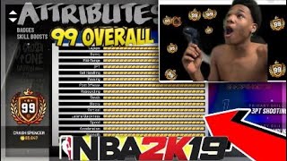 NBA 2K19 Glitch- First 99 overall glitch works 100% legit must watch any build 99!!!!!