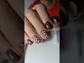 Brun chaud, léopard chic : un duo intemporel🐆✨️ #russianmanicure #nails