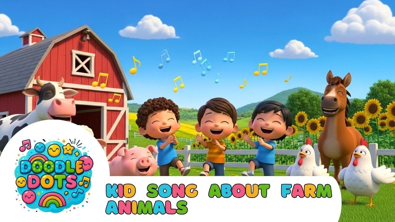 Kid Song About Farm Animals | Fun English Songs for Toddlers | US Kids Song Collection 