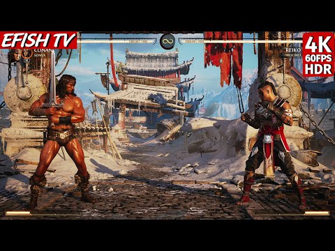 Conan & Sonya vs Reiko & Motaro (Hardest AI) - Mortal Kombat 1