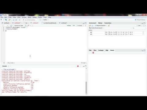 Como instalar R COMMANDER/ Introducción para su uso - YouTube