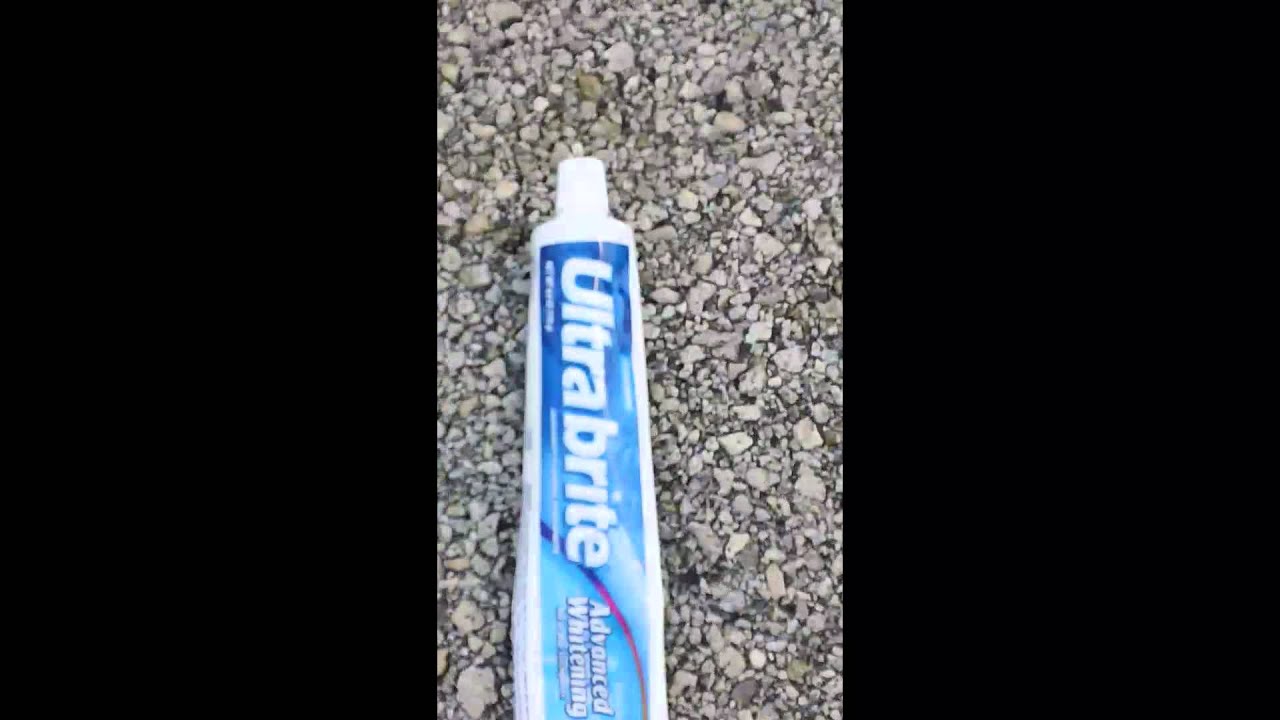 blowing up toothpaste - YouTube