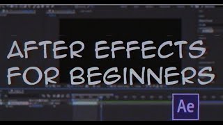 after effects for beginners