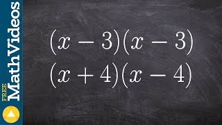 Multiplying Using the Difference of Two Squares - Math Tutorial