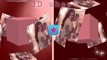 Popular 3D shape / 3D text cube on video star tutorial // encantxnu vsp tutorials ⭐️