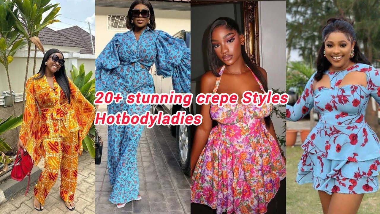20 plus stunning crepe styles - YouTube
