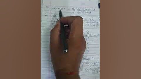 Differentiate x^ by Ab- initio method