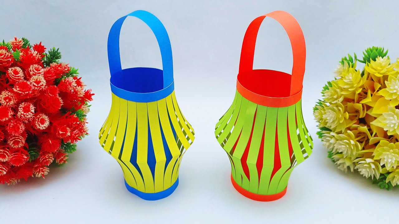 How To Make Paper Lantern Easy Instructions | DIY Easy & Simple Paper ...