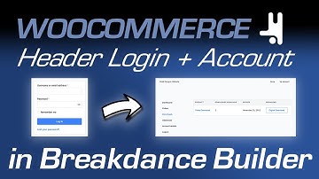 WooCommerce Login & Account Page Setup in Breakdance Builder