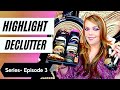 MAKEUP DECLUTTER SERIES | Highlighter Declutter | Declutter Episode 3 Highlighters| Makeup Giveaway