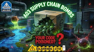 Software Supply Chain Security OWASP 2025 Explained: #3 Web App Risk (SolarWinds, npm Attacks)