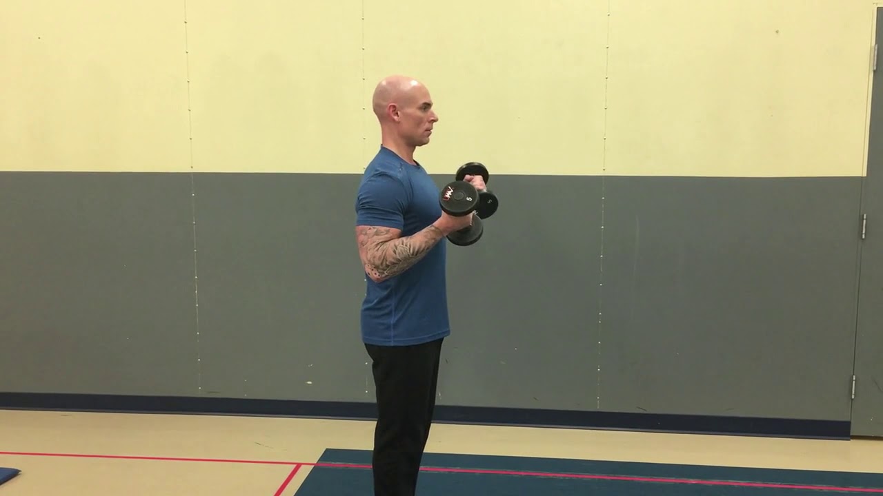 Standing Offset DB Curl - YouTube