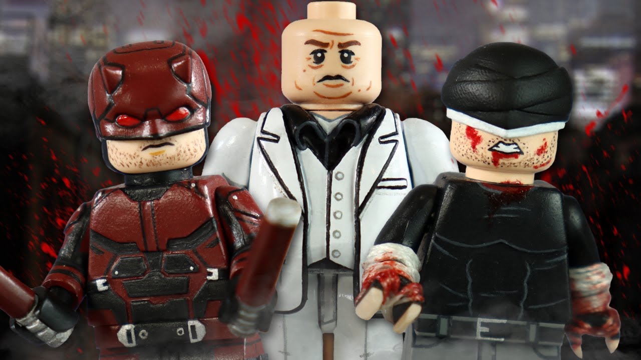 Custom LEGO Daredevil Minifigures - YouTube