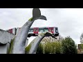 Statue Stops Train From Falling Off